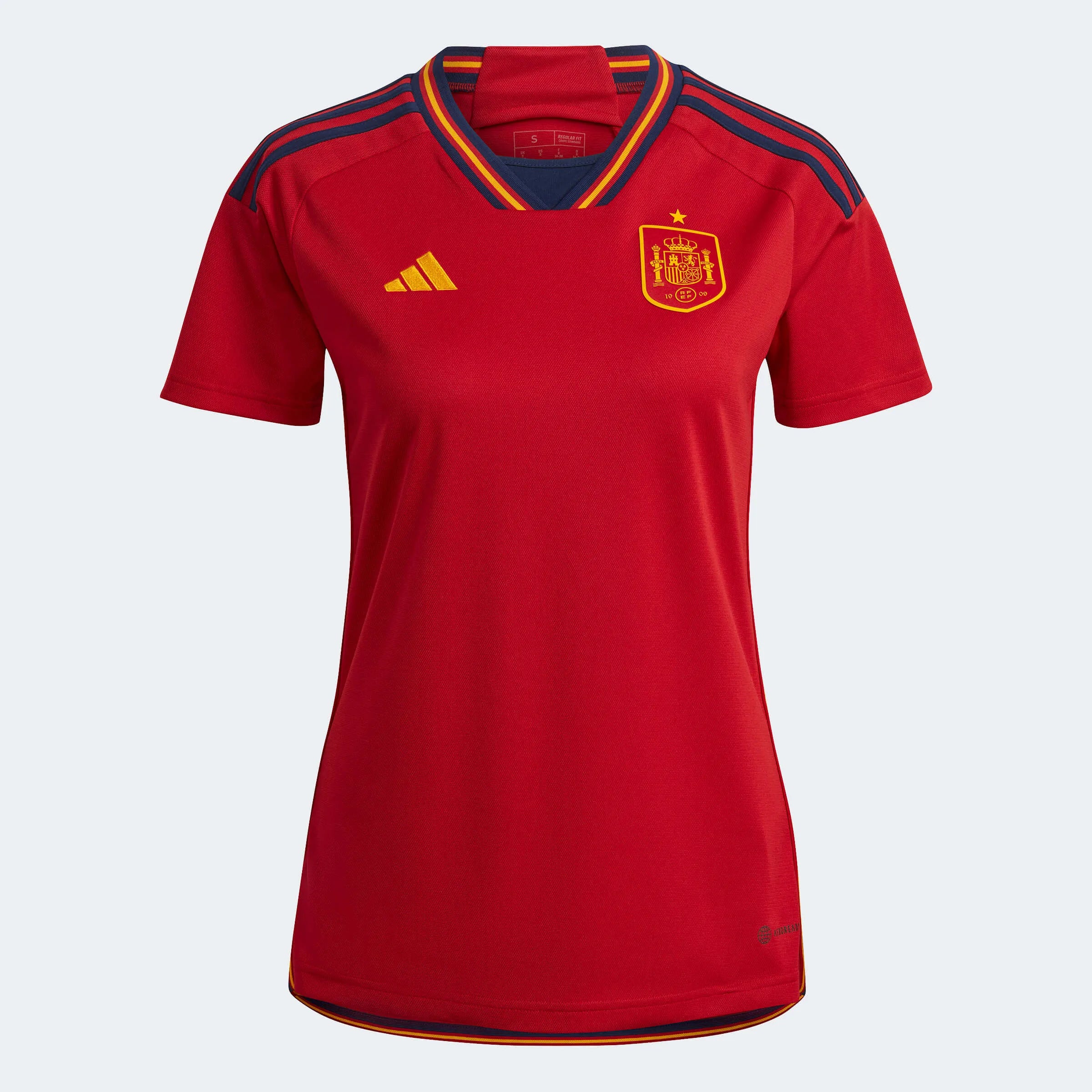 adidas 2022-23 Spain Women's Home Jersey Lightweight Jersey Top