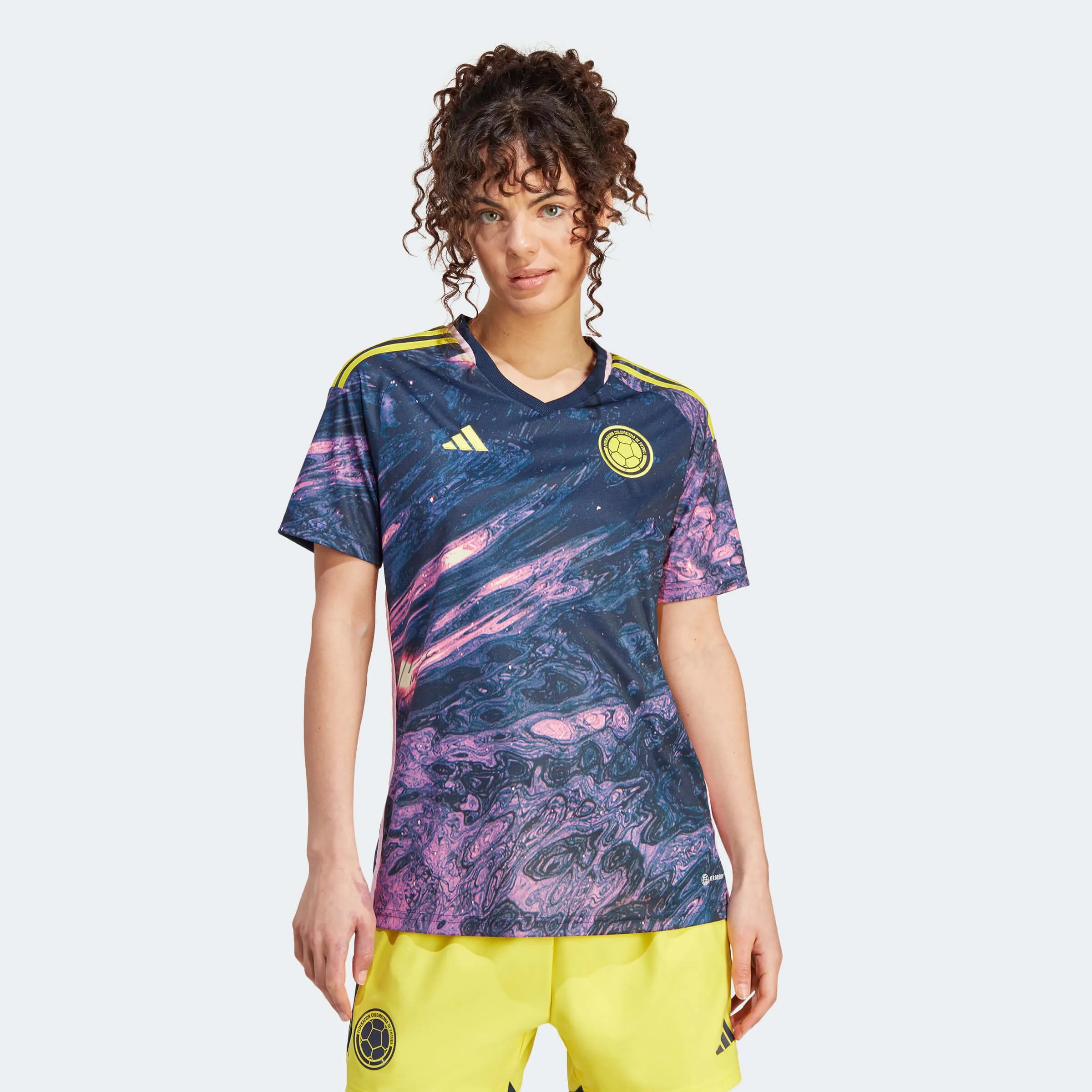 adidas 2023-24 Colombia Womens Away Jersey - Multi - Color Affordable Jersey Tee