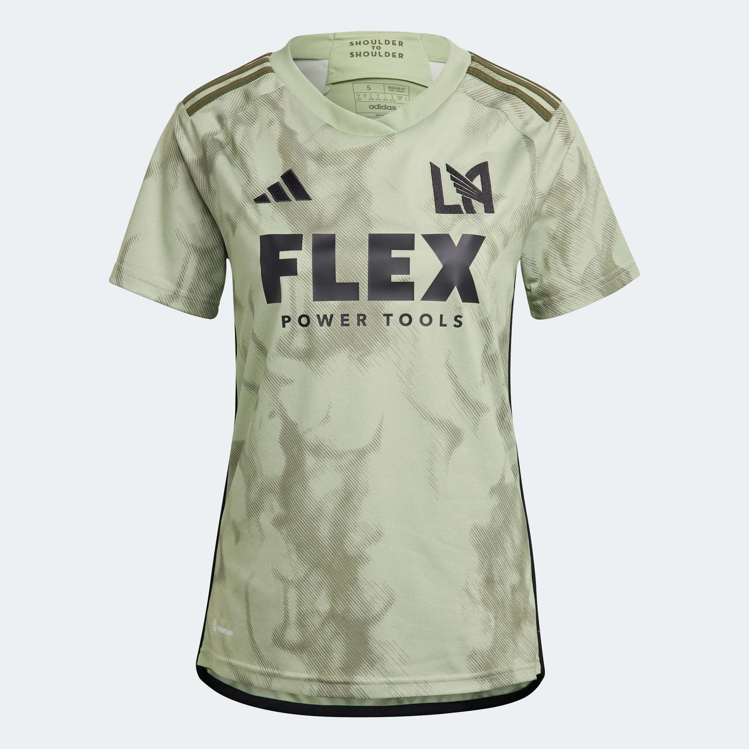 adidas 2023-24 LAFC Women's Away Jersey - Magic Lime-Tent Green Handmade Jersey Tee