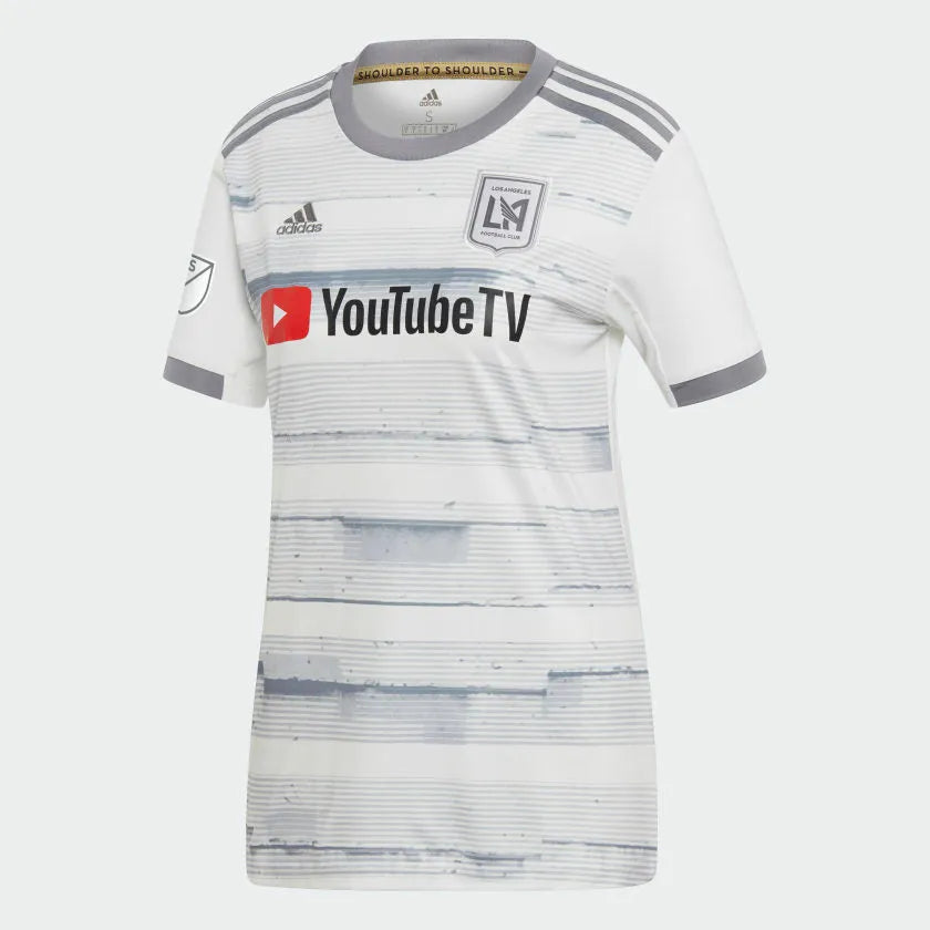 adidas LAFC Away womens Jersey White 2019 - Grey Eco-Friendly Jersey Tee