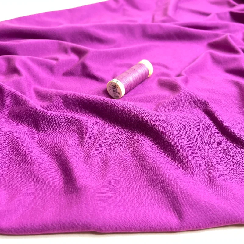 Lush in Cyclamen Pink Jersey Fabric with TENCEL™ Lyocell Fibres Recycled Jersey Tee