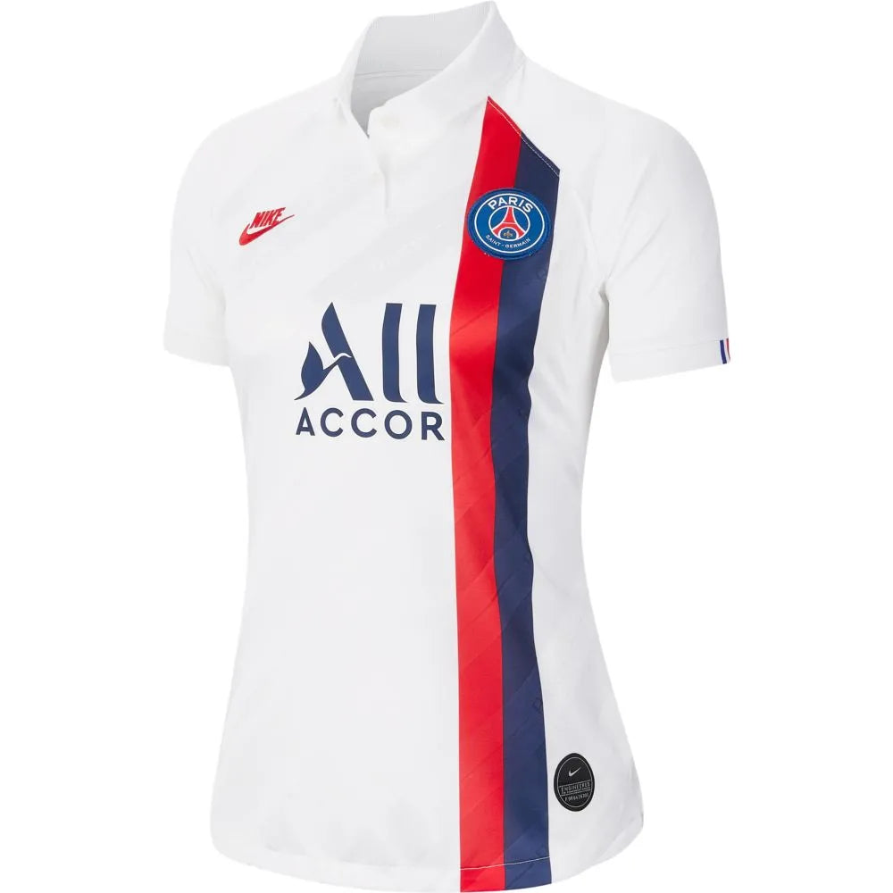 Nike 2019-20 PSG WOMENS Third Jersey - White-Red-Navy Mustard Yellow Jersey Tee