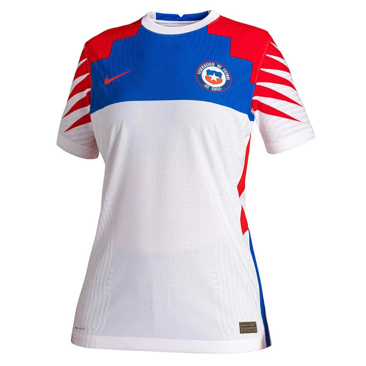 Nike 2020-21 Chile Women Away Jersey - White-Blue-Red Halter Neck Jersey Tee