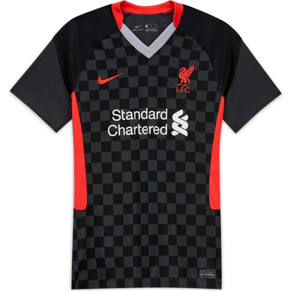 Nike 2020-21 Liverpool Women Third Jersey - Anthracite-Crimson Polo Neck Jersey Top