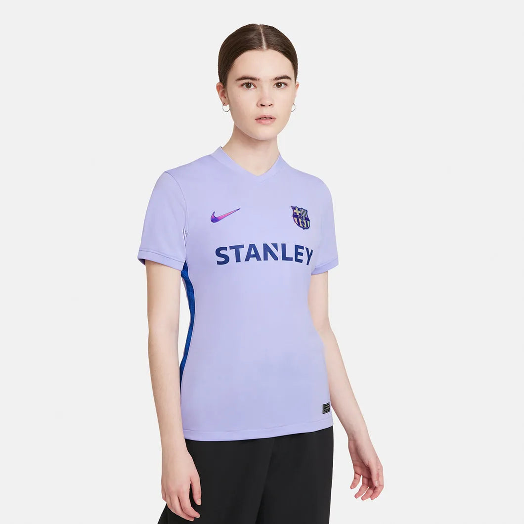 Nike 2021-22 Barcelona Women Away Jersey - Purple Pulse Stylish Jersey Top