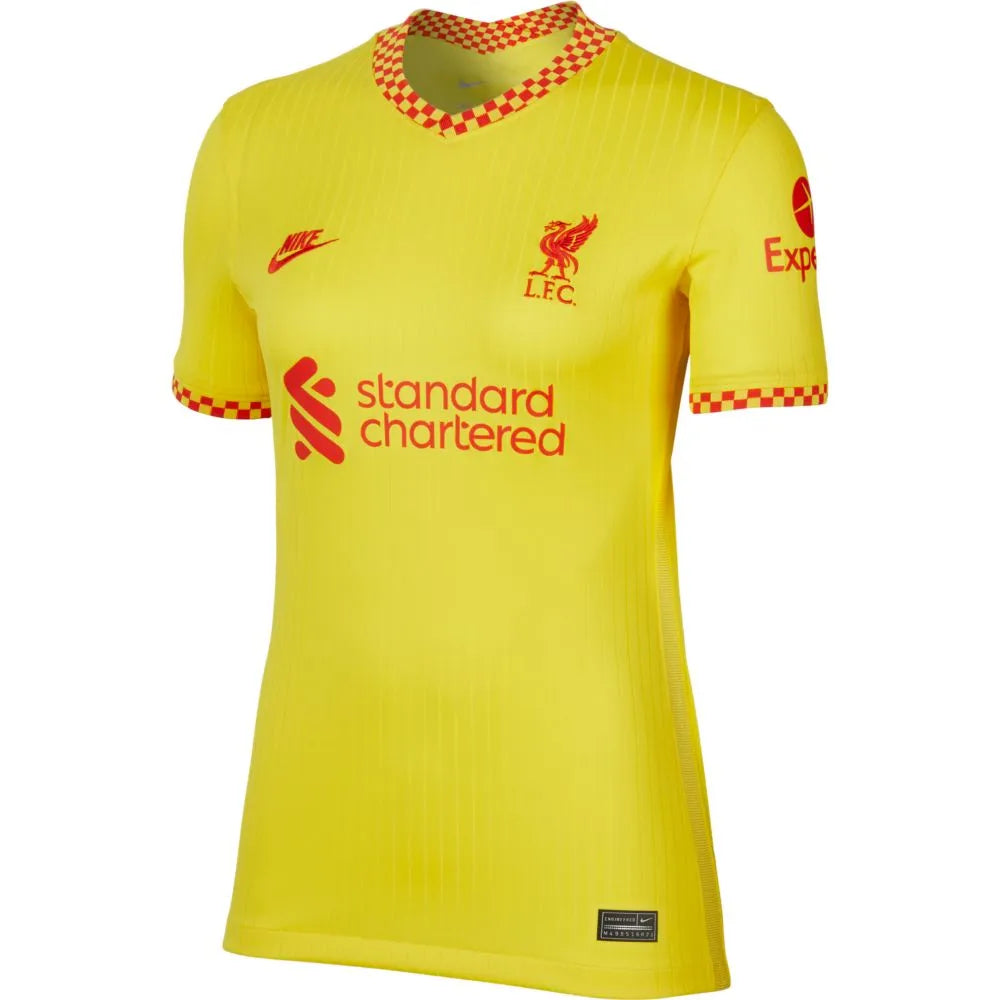 Nike 2021-22 Liverpool Women Third Jersey - Yellow Comfortable Jersey Tee