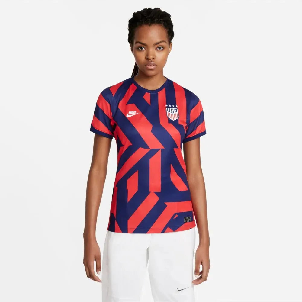 Nike 2021-22 USA Women Away Jersey - Navy-Red Spring Jersey Blouse