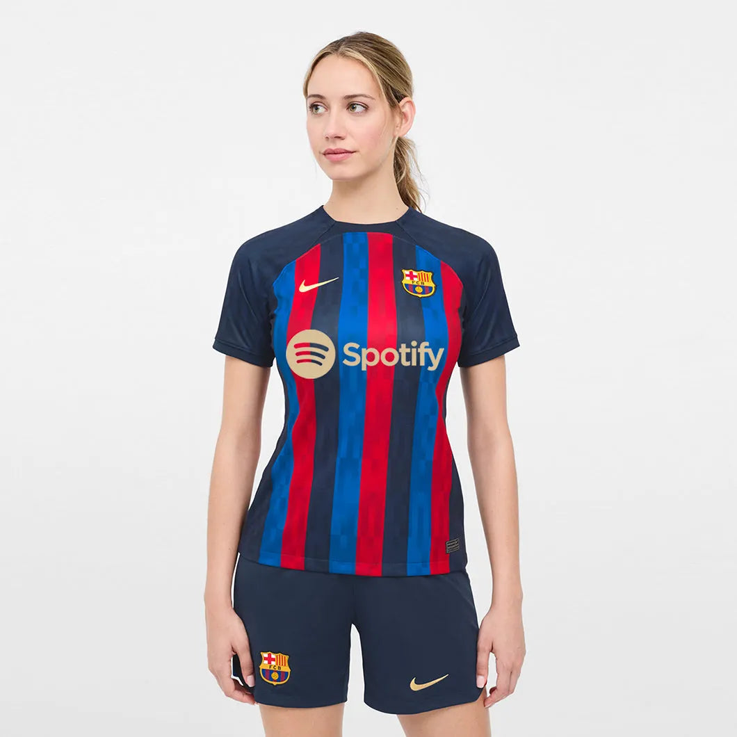 Nike 2022-23 FC Barcelona Women's Stadium Home Jersey Party Jersey Tee