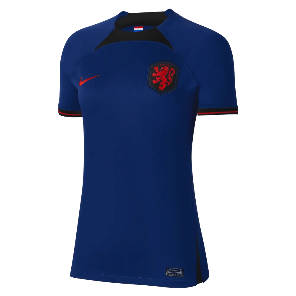 Nike 2022-23 Netherlands Women's Away Jersey - Deep Royal Blue Silk Jersey Blouse