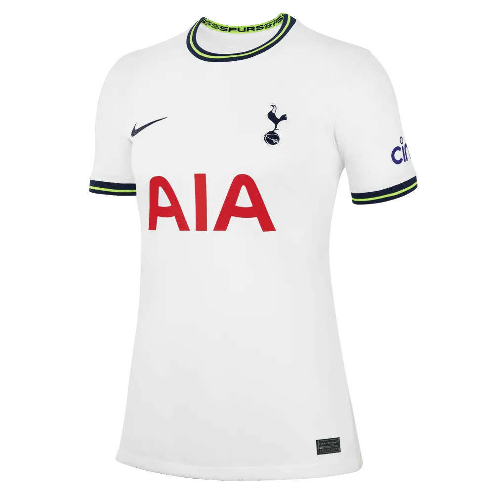 Nike 2022-23 Tottenham Women's Home Jersey - White Cream Jersey Tee