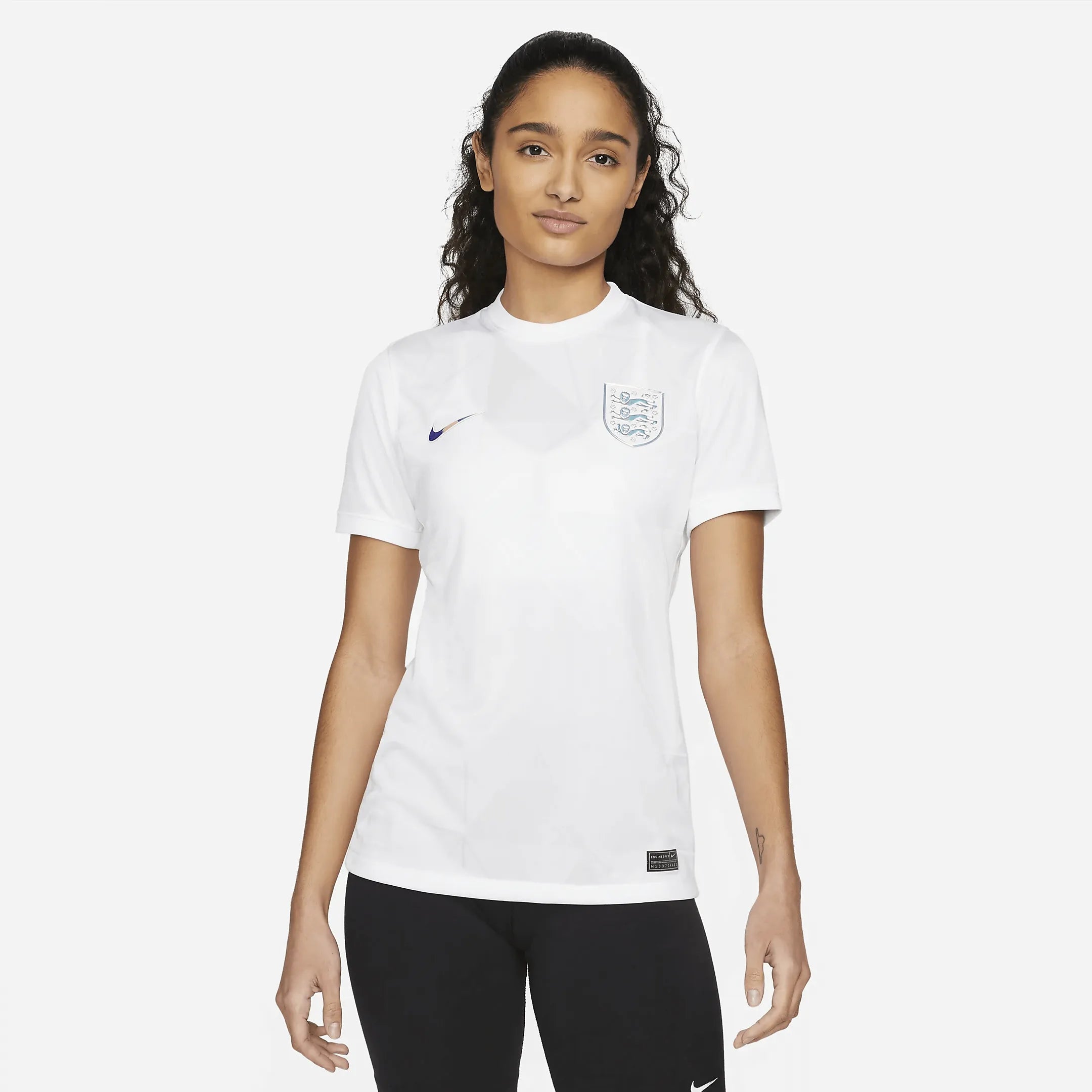 Nike 2022 England Womens Euro Stadium Home Jersey Bamboo Jersey Tee