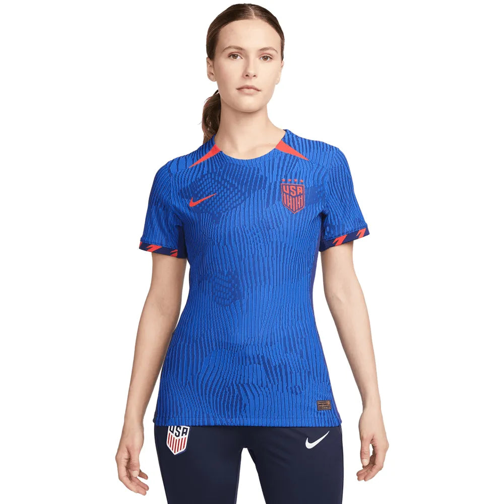 Nike 2023-24 USA Women's 4-Star Away Authentic Jersey Short Sleeve Jersey Top