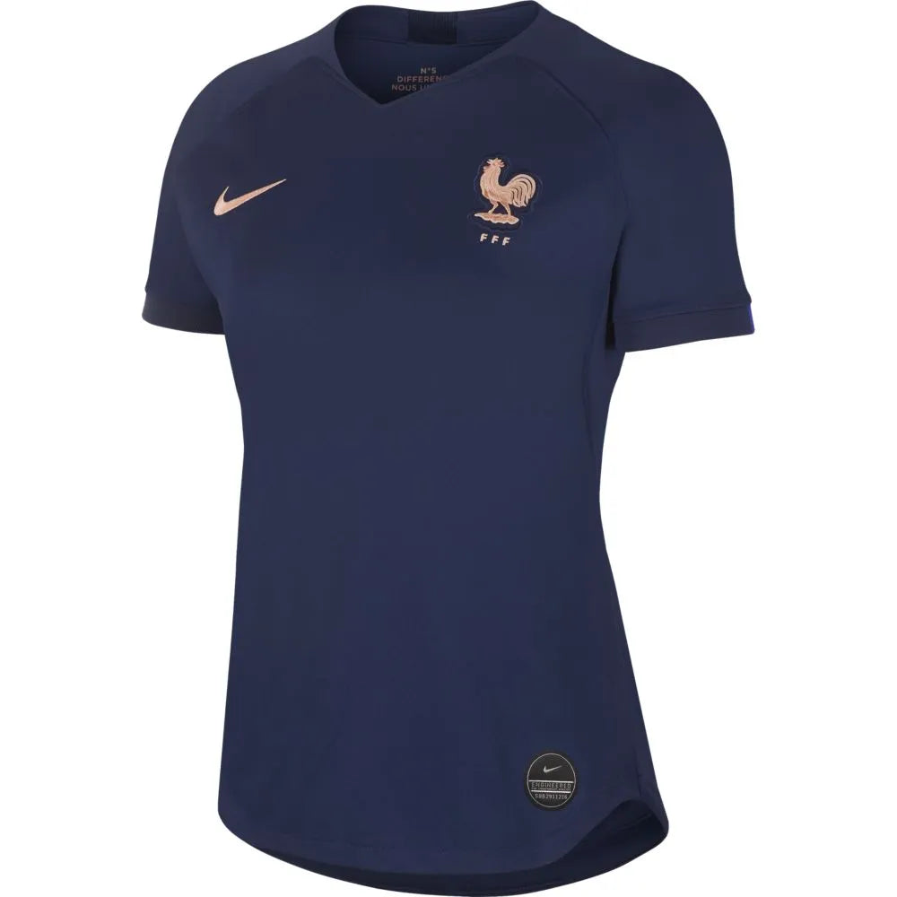 Nike France 2019-20 Women's WC Home Jersey - Navy Metallic Jersey Tee