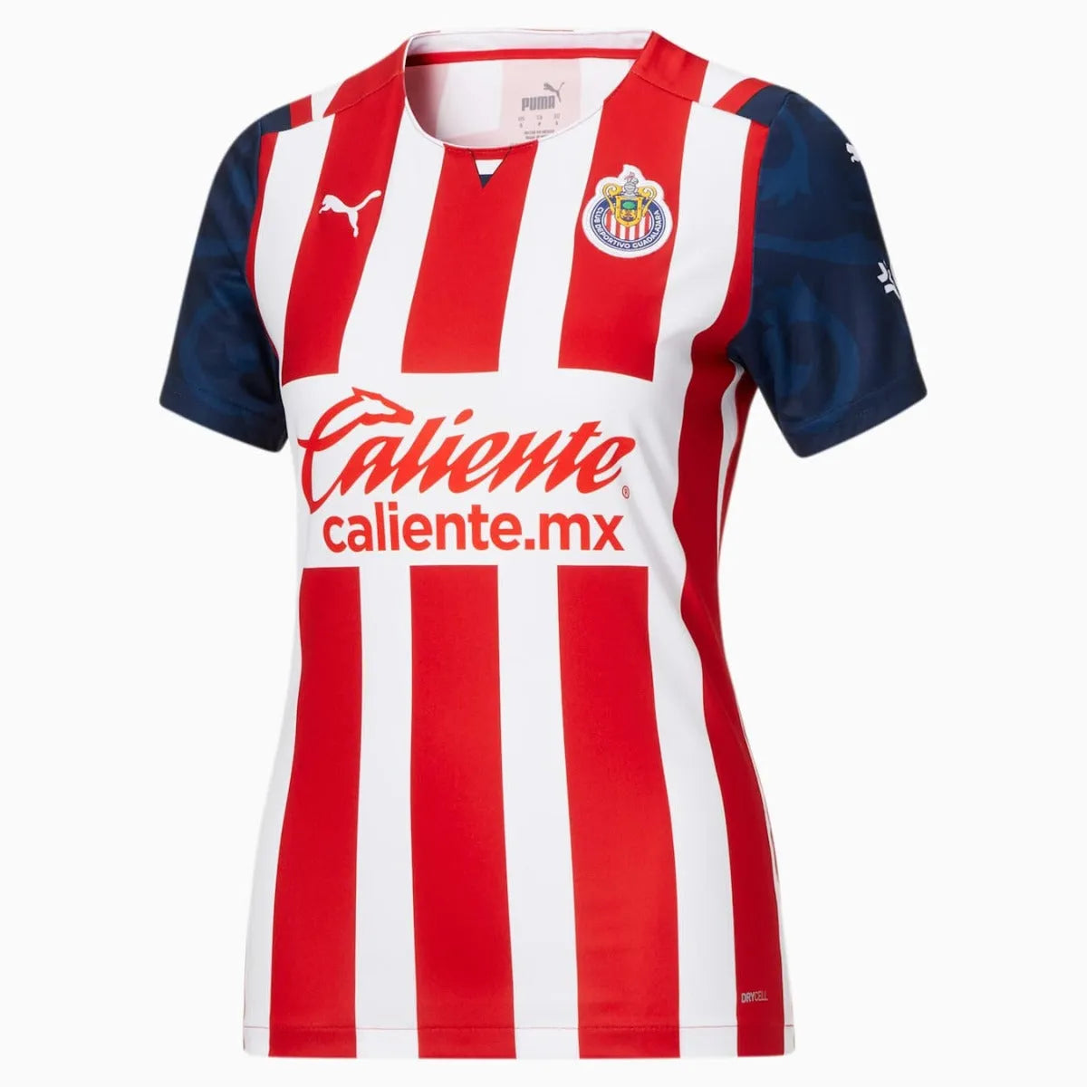 Puma 2021-22 Chivas Women Home Jersey - Red-White Fashion Jersey Blouse