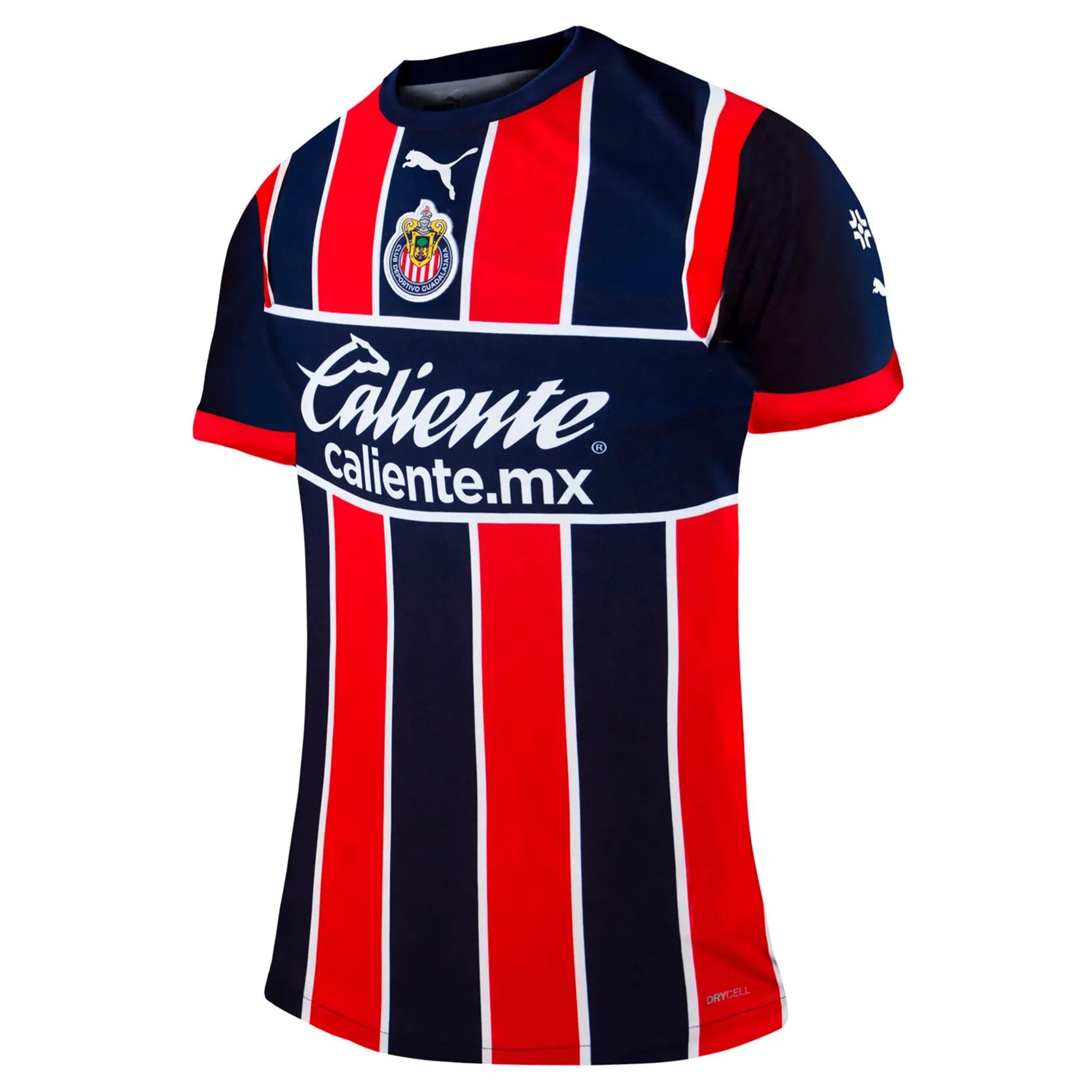 Puma 2023 Chivas Women Third Jersey - Red-Navy-White Casual Weekend Jersey Tee