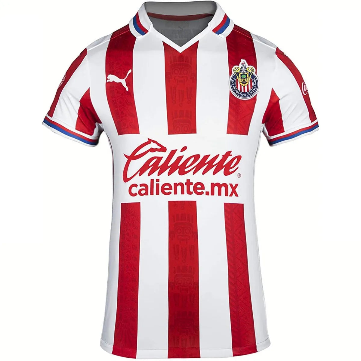 Puma Chivas Women Home Jersey 2020-21 - Red-White Solid Color Jersey Shirt