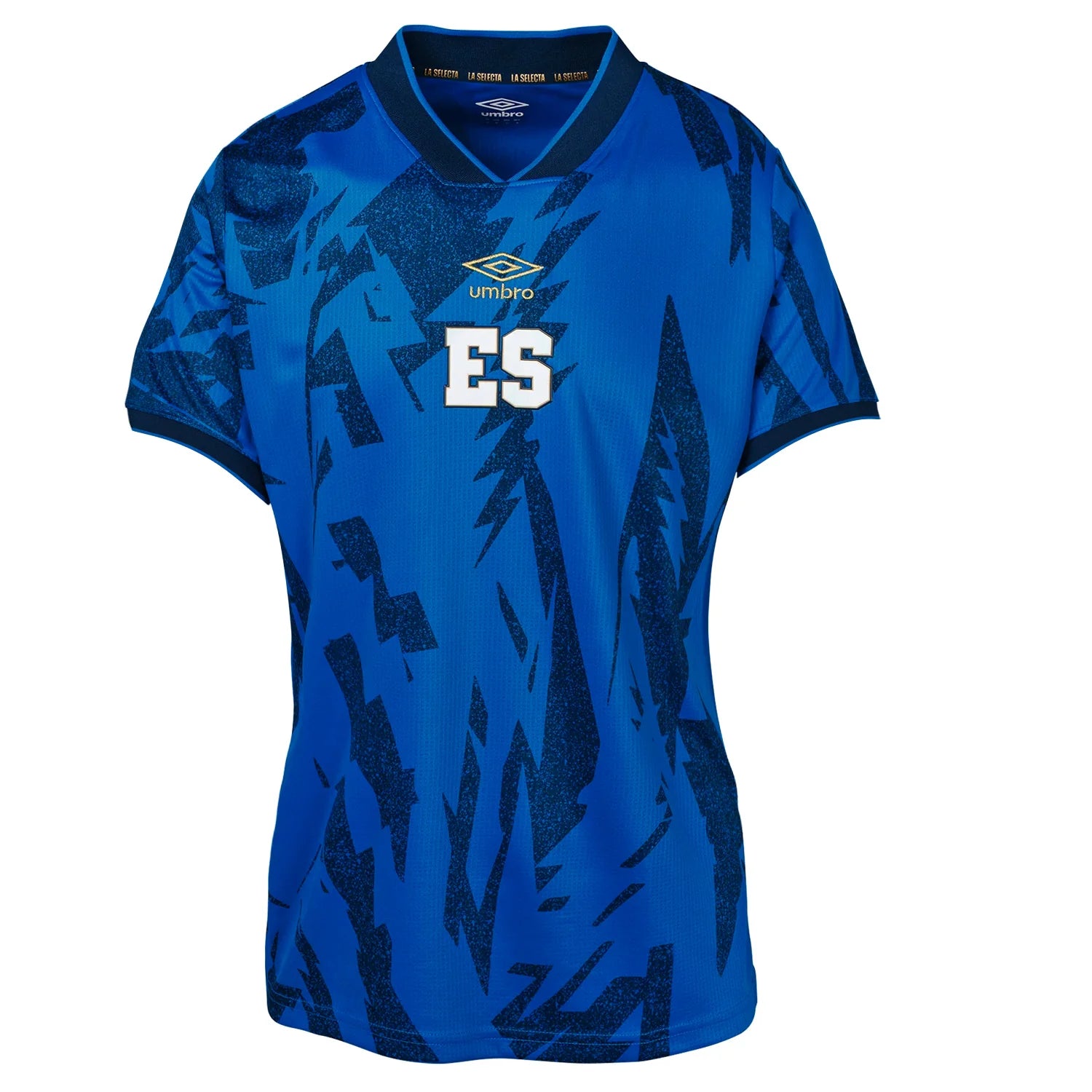 Umbro 2023-24 El Salvador Women's Home Jersey Gold Jersey Tee