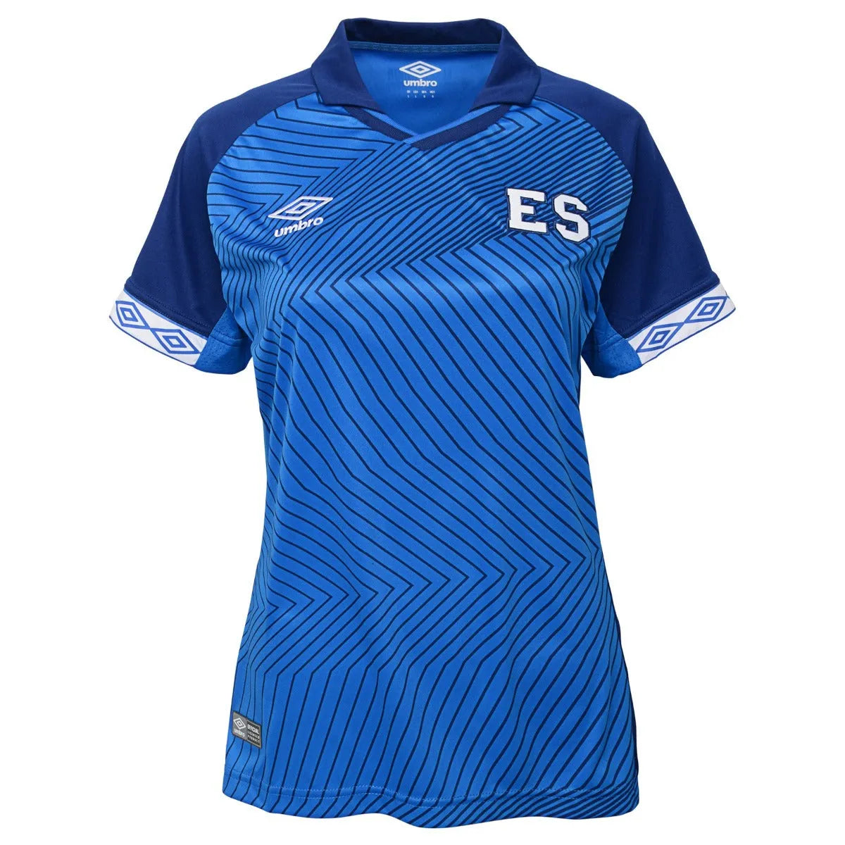 Umbro El Salvador 2019-20 Home WOMEN Jersey Navy Retro Jersey Tee