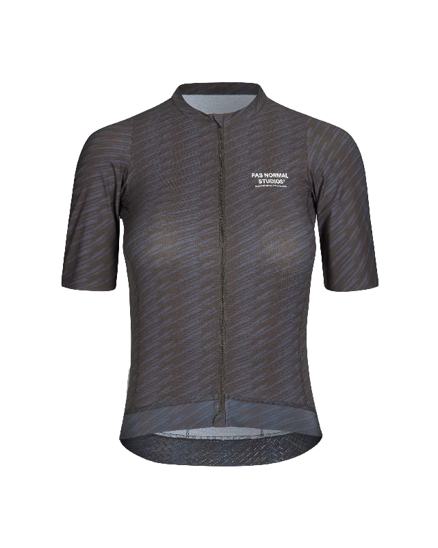 Women's Solitude Jersey - Dark Navy / Light Brown Turtle Neck Jersey Shirt