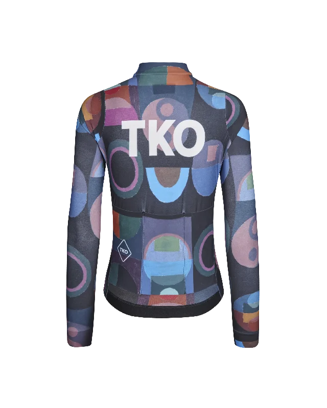 Women's T.K.O. Mechanism Long Sleeve Jersey - Multi Striped Jersey Top