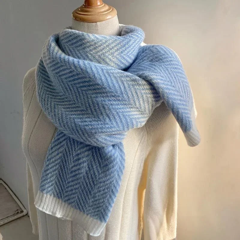 Autumn and Winter Women's Scarf Imitation Cashmere Thickening Fashion Warm Scarf Pure Color Wild Scarf Shawl Classic Wool Shawl Wrap Autumn and Winter Women's Scarf Imitation Cashmere Thickening Fashion Warm Scarf Pure Color Wild Scarf Shawl Classic Wool Shawl Wrap