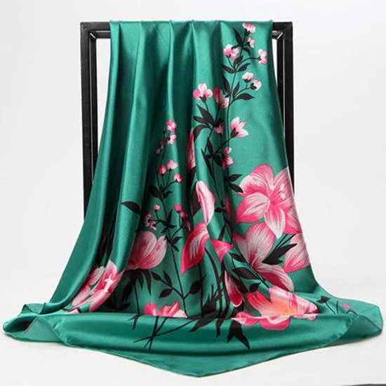 Fashion Shawl Scarf for Women Print Silk Satin Scarfs Female 90cm*90cm Square Shawls Scarves Ladies Cozy Knit Shawl Scarf Fashion Shawl Scarf for Women Print Silk Satin Scarfs Female 90cm*90cm Square Shawls Scarves Ladies Cozy Knit Shawl Scarf